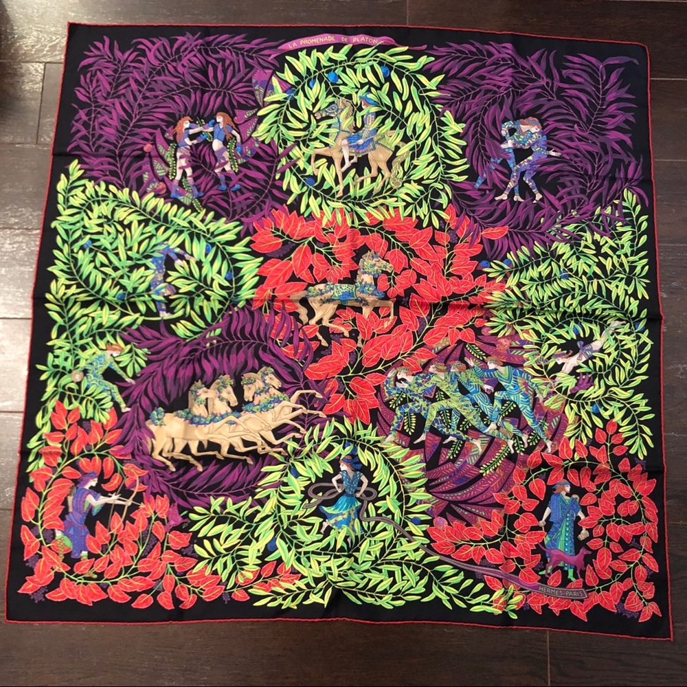 Hermes “La Promenade de Platon” Scarf